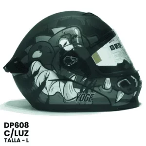 CASCO ABATIBLE YOGE C-LUZ FORZA VERDE  Talla-L