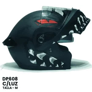 CASCO ABATIBLE YOGE C-LUZ FORZA VERDE OSCURO Talla-M