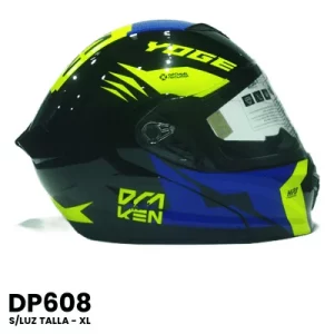 CASCO ABATIBLE YOGE S-LUZ DRAKEN RIVAL NA-VERDE Talla-XL