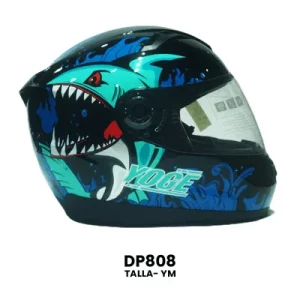 CASCO CERRADO YOGE INFANTIL PEZ AZUL   Talla-YM