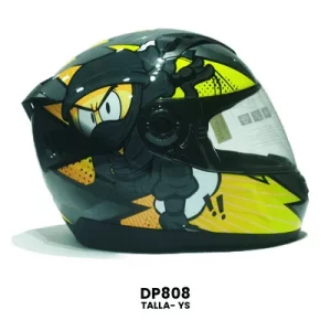 CASCO CERRADO YOGE INFANTIL NINJA AMARILLO   Talla-YS