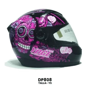 CASCO CERRADO YOGE INFANTIL CALABERA ROSA  Talla-YS