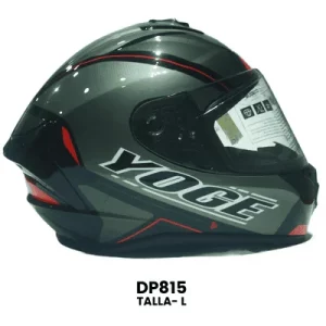 CASCO CERRADO YOGE BASICO GRIS C-NEGRO  Talla-L
