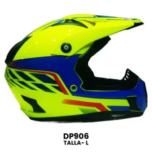 CASCO CROSS YOGE AMARILLO AZUL   Talla-L