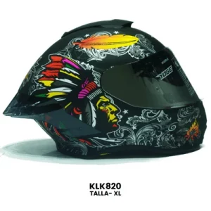 CASCO CERRADO YOGE INDIAN NEGRO Talla-XL