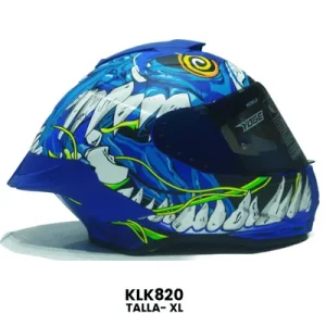 CASCO CERRADO YOGE TIGRE AZUL Talla-XL