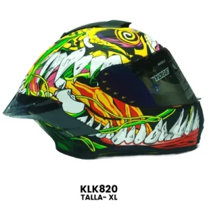 CASCO CERRADO YOGE TIGRE VERDE Talla-XL