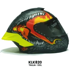 CASCO CERRADO YOGE JURASSIC GRIS Talla-XXL