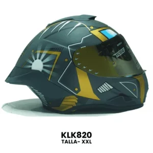 CASCO CERRADO YOGE IRONMAN GRIS Talla-XXL