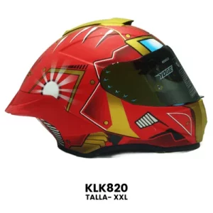 CASCO CERRADO YOGE IRONMAN ROJO Talla-XXL