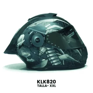 CASCO CERRADO YOGE IRONMAN GRIS B Talla-XXL