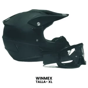 CASCO CROSS WINMEX NEGRO MATE   Talla-XL